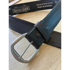 Genuine leather Belt Men’s 34 thick utility outdoor Guide Gear Workwear USA NWT